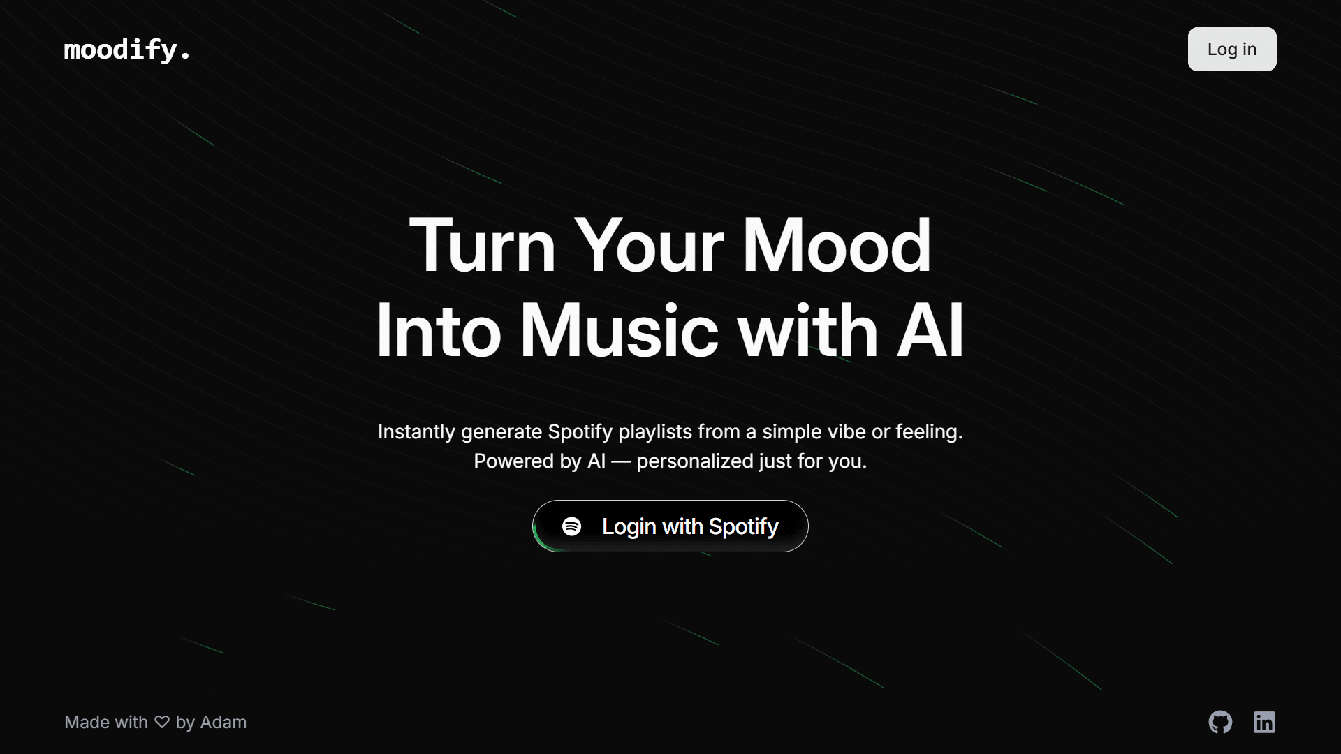 Moodify - AI Music Playlist Generator
